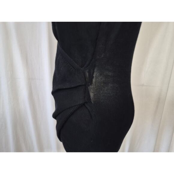 Brochu Walker Black Ribbed Sleeveless Cotton Blend Top Small - Picture 7 of 11